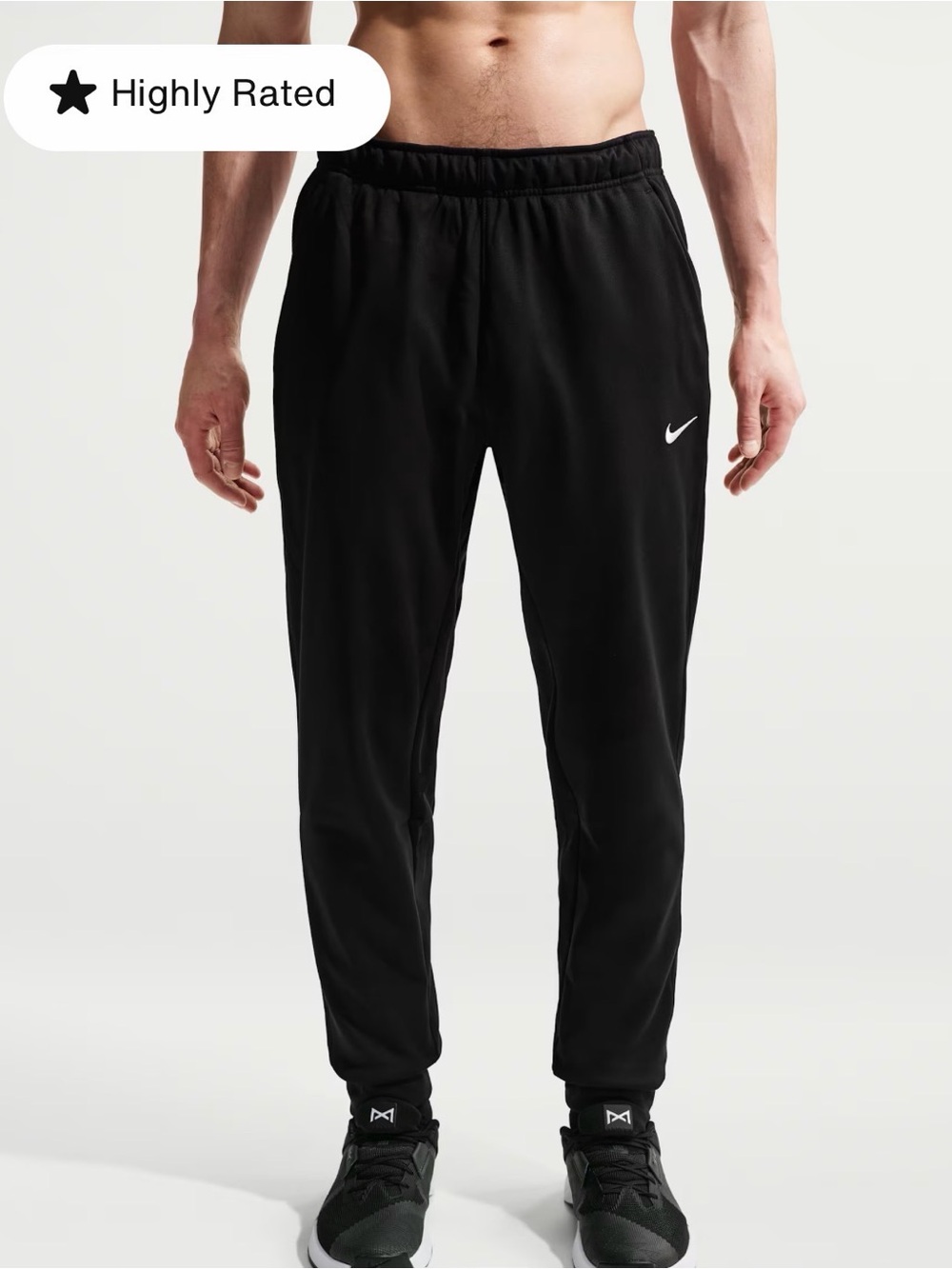 Nike Therma Men’s Therma-FIT Tapered Fitness Pants – Black. Joggers Large Tall